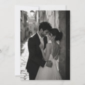 Architektonische Split-Layout-Hochzeit Einladung (Rückseite)