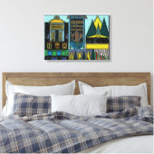 architektonische Struktur in Leinwand mit Stretchd (Insitu (Schlafzimmer))