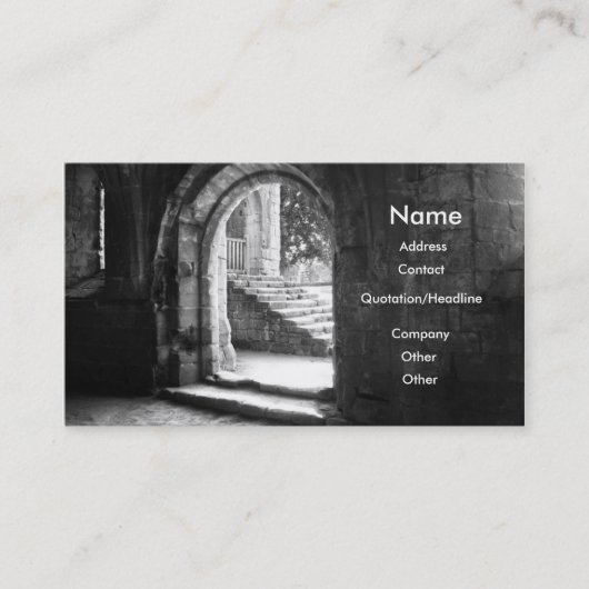 Architektonische Visitenkarte (Vorderseite)