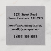 Architektonische Visitenkarte (Rückseite)