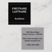 Architektonische Visitenkarte (Vorne/Hinten)