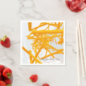 Architektonischer Raum mit leuchtender geometrisch Serviette (Beispiel)