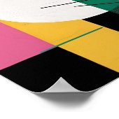 Architektonischer Rhythmus - Farbe & Kurve Geometr Poster (Ecke)