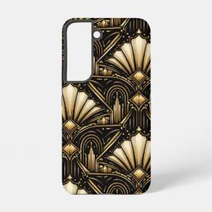 Architektonisches Art Deco   Schwarz Gold Luxus -  Samsung Galaxy Hülle