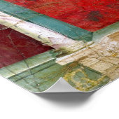 Architektonisches Detail mit Landschaft Poster (Ecke)