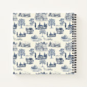 Architektonisches Städtchen Personalisiert Notizblock (Rückseite)