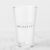 ARCHITEKTPint Trinkglas / Schwarz Glas (Rückseite)