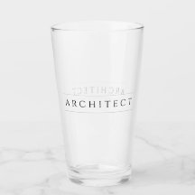 ARCHITEKTPint Trinkglas / Schwarz