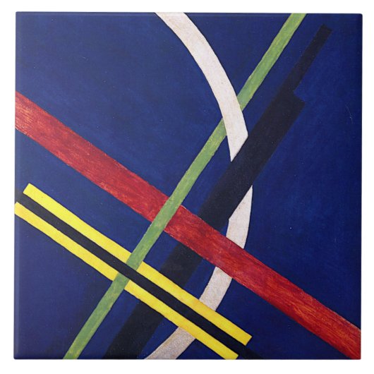 Architektur 1 von Laszlo Moholy-Nagy Fliese (Vorderseite)