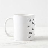 Architektur-Abkürzungs-Tasse Kaffeetasse (Links)