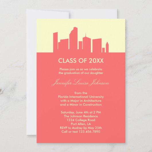 Architektur-Abschluss-Einladung Einladung (Vorderseite)