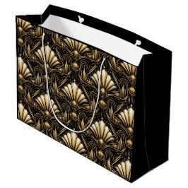 Architektur Art Deco | Schwarze Luxus-Geschenktasc Große Geschenktüte