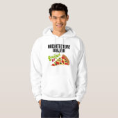 Architektur-bedeutendes Geschenk (Pizza) Hoodie (Vorne ganz)