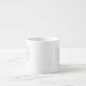 Architektur-Blueprint  Espressotasse (Vorderseite)