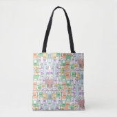 Architektur-Blueprint-Muster-Tragetasche Tasche (Vorderseite)