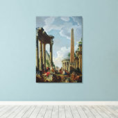 Architektur Capriccio mit Prediger Leinwanddruck (Insitu (Holzboden))