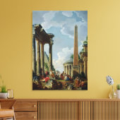 Architektur Capriccio mit Prediger Leinwanddruck (Insitu (Wohnzimmer))