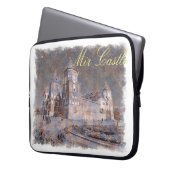 Architektur der Burg Belarus Mir Laptop-Sieb Laptopschutzhülle (Vorderseite Links)