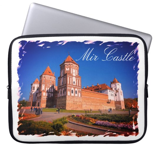 Architektur der Burg Belarus Mir Laptop-Sieb Laptopschutzhülle (Vorderseite)
