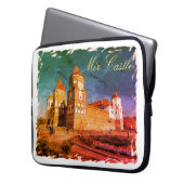 Architektur der Burg Belarus Mir Laptop-Sieb Laptopschutzhülle (Vorderseite Links)