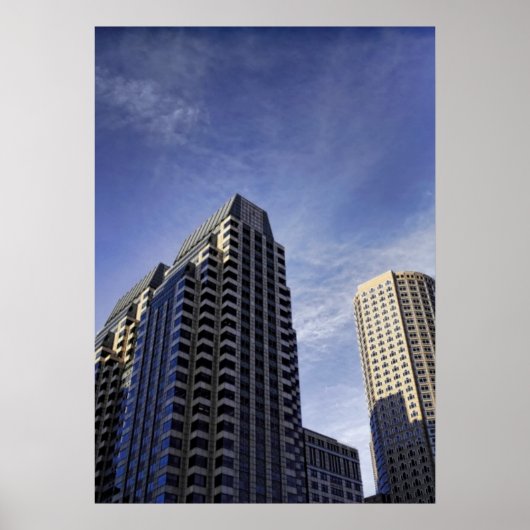 Architektur der Innenstadt Boston Poster (Vorne)