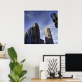 Architektur der Innenstadt Boston Poster (Heimbüro)