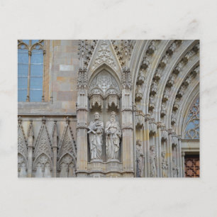 Architektur der Kathedrale Barcelona Postkarte
