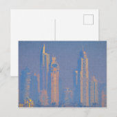 Architektur der Kunst von Dubai Postkarte (Vorne/Hinten)