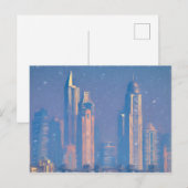 Architektur der Kunst von Dubai Postkarte (Vorne/Hinten)