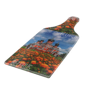 Architektur der Stadt Belarus Borisov Schneidebrett