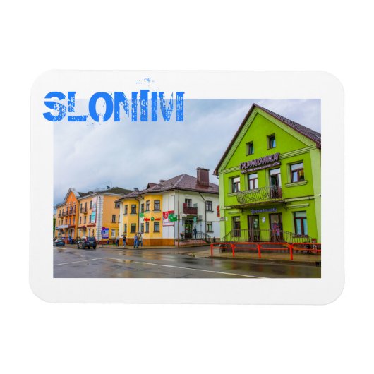 Architektur der Stadt Belarus Slonim Magnet (Horizontal)