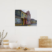 Architektur der Stadt Belarus Slonim Poster (Küche)