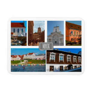 Architektur der Stadt Weißrussland Minsk Magnet