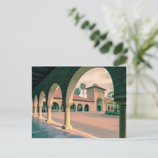 Architektur der Universität Stanford Postkarte (Stehend Vorderseite)