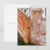 Architektur der venezianischen Ziegelmauer Postkarte (Vorne/Hinten)