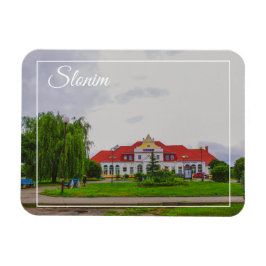 Architektur des belarussischen Bahnhofs Magnet