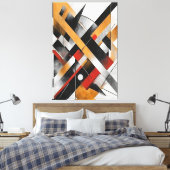 Architektur des Chaos Leinwanddruck (Insitu (Schlafzimmer))