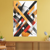 Architektur des Chaos Leinwanddruck (Insitu (Wohnzimmer))