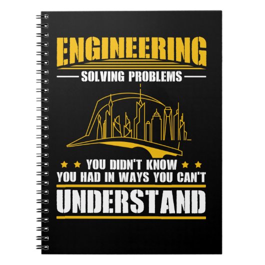 Architektur des Ingenieuringenieurs zivil Engineer Notizblock (Vorderseite)