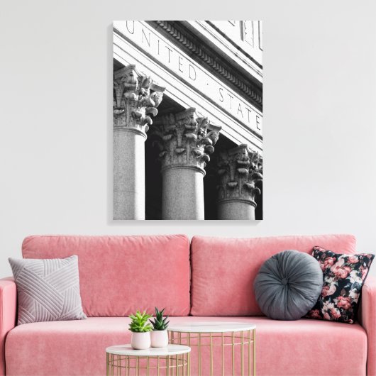 Architektur des NYC VIII Leinwanddruck (Insitu (Wohnzimmer))