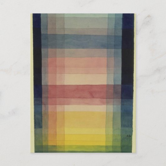 Architektur des Schlichten von Paul Klee Postkarte (Vorderseite)
