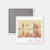 Architektur des Schlosses Weißrussland Mir Gemälde Magnet (Vorderseite/Rückseite)