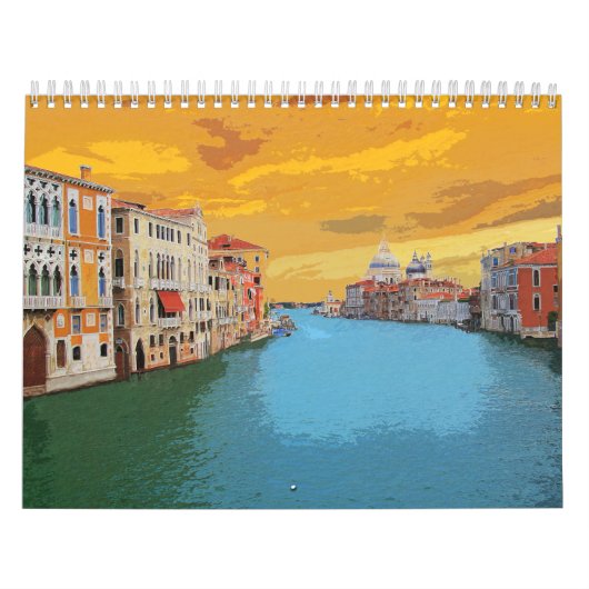 Architektur des Wasserstraßen-Gebäude von Venedig  Kalender (Titelbild)