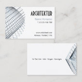 architektur design visitenkarte (Vorne/Hinten)