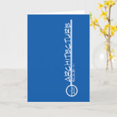 Architektur, die Titel-Gruß-Karte (Licht, Karte (Gelbe Blume)