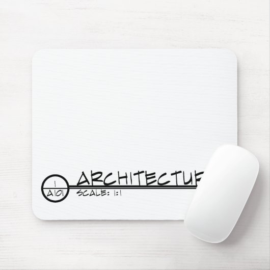 Architektur, die Titel Mousepad zeichnet (dunkel) (Mit Mouse)