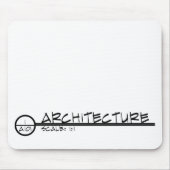 Architektur, die Titel Mousepad zeichnet (dunkel) (Vorne)