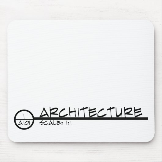 Architektur, die Titel Mousepad zeichnet (dunkel) (Vorne)