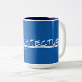 Architektur, die Titel-Tasse (Licht, zeichnet) Zweifarbige Tasse (VorderseiteRechts)