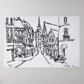 Architektur | Dinan, Bretagne, Frankreich Poster (Vorne)